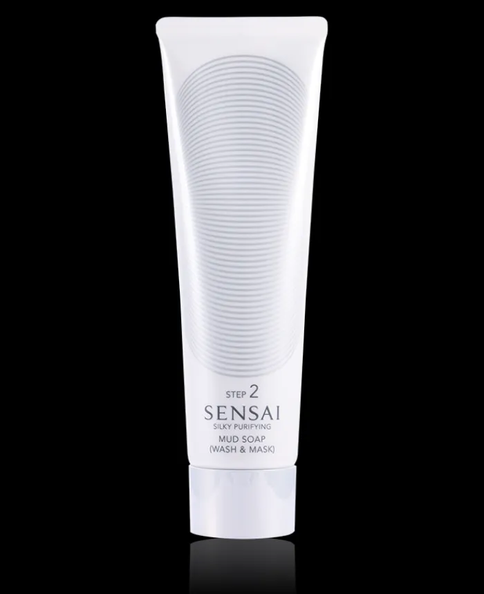 Herren Sensai Kanebo Silky Purifying Mud Soap 125 ml Step 2